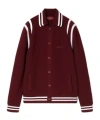 Gucci Wool Cardigan With Front Pockets And Ribbed Texture In Brown