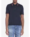 Gucci Knitted Wool Polo Shirt With Web Pattern