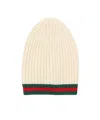 Gucci Wool Beanie In Nude