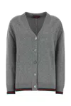 Gucci Grey Wool Blend Cardigan