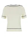 Gucci Short-sleeved Sweater In White