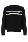 Gucci Men Silk And Cotton Sweater With Intarsia In Multi