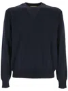 Gucci Crew-neck Wool Sweater In Blue