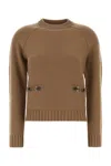 Gucci Horsebit Wool Cashmere Sweater In Brown
