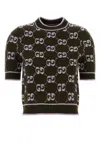 Gucci Embroidered Wool Sweater In Green