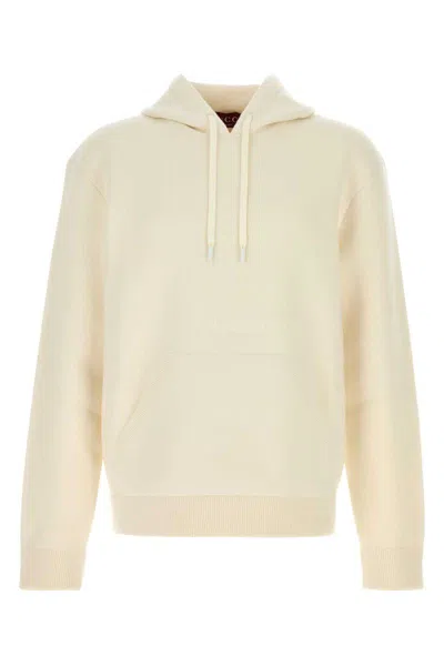 Gucci Men Ivory Stretch Wool Blend Sweatshirt In Neutral