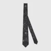 Gucci Printed Silk Tie In Black