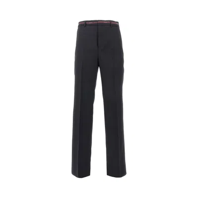 Gucci L Pants With Waist Selvage Detail In Black
