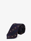 Gucci Men Labour Silk Tie In Blue