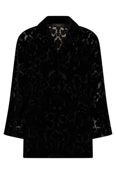 Gucci Lace Jacket In Black