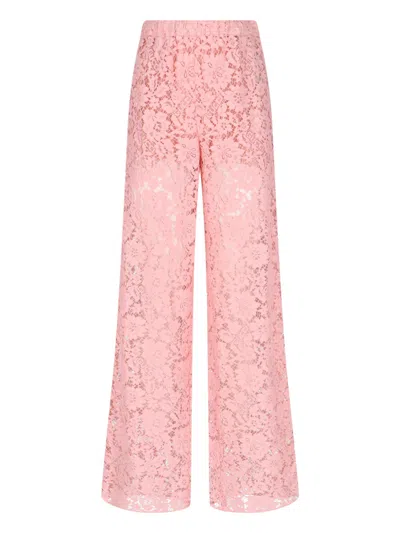Gucci Lace Pants In Pink