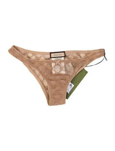 Pre-owned Gucci Lace Pattern Lounge Set W/ Tags In Neutrals