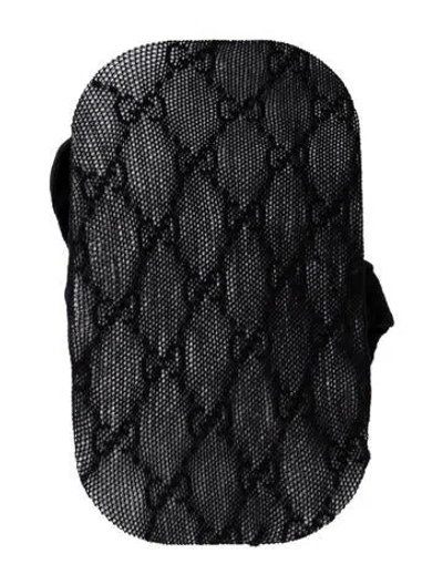 Pre-owned Gucci Lace Tights In Black