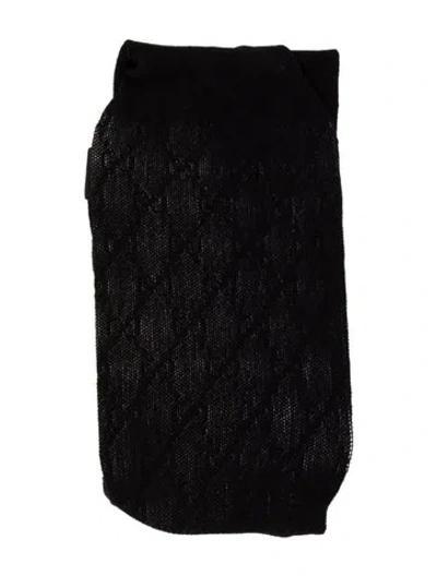 Pre-owned Gucci Lace Tights  W/tags In Black