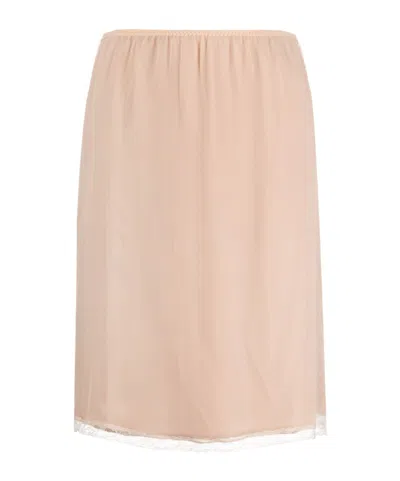 Gucci Women Crepe De Chine Skirt In Pink