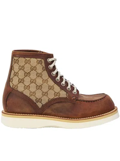 GUCCI LACE-UP ANKLE BOOT