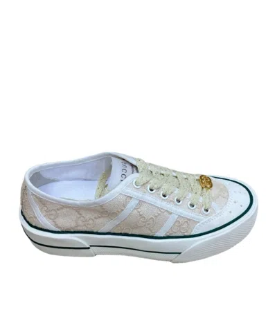 Gucci Lace-up Low-top Casual Shoes In Gray