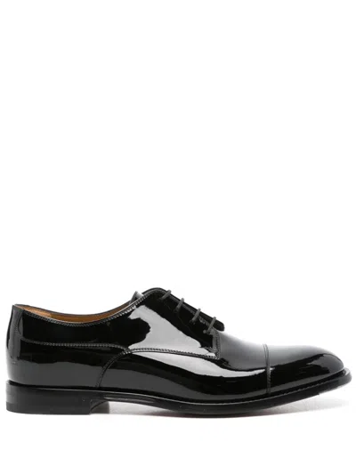 Gucci Patent Leather Lace-up Shoes Lace Up Shoes Black