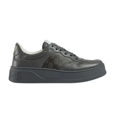 Pre-owned Gucci Lace Up Sneaker 'gg Monogram - Grey'