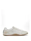 Gucci Elan Washed Leather Low-top Sneakers In White