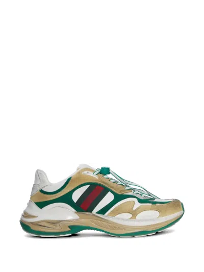 Gucci Lace-up Sneakers In White