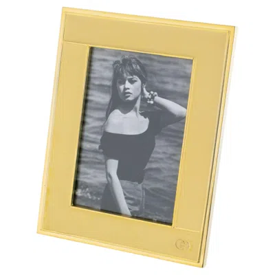 Pre-owned Gucci Lacquer And Gilded Brass Picture Frame, Circa 1960 In Sand