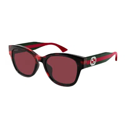 Gucci Ladies Black Shield Sunglasses Gg1866sk 003 In Brown