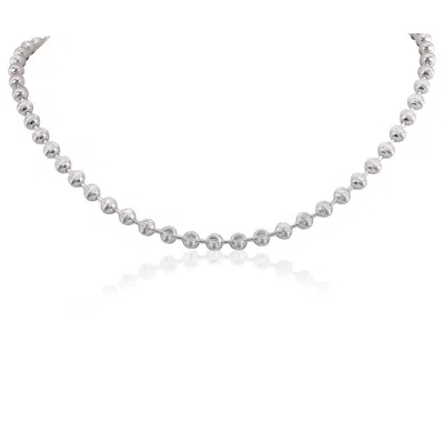 Pre-owned Gucci Ladies Boule Choker Necklace In Sterling Silver In Check Description
