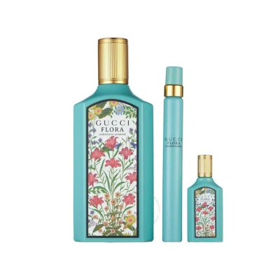 Gucci Ladies Flora Gorgeous Jasmine Gift Set Fragrances 3616303465025 In Black / Spring