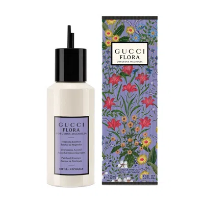 Gucci Ladies Flora Gorgeous Magnolia Edp 5.0 oz Refill Fragrances 3616303470852 In Transparent