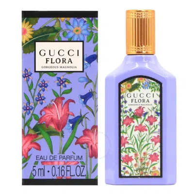 Gucci Ladies Flora Gorgeous Magnolia Edp Spray 0.16 oz Fragrances 3616303470883 In White