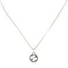 Gucci Ladies Gg Sterling Silver Necklace In Silver