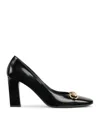 Gucci Signora Pumps Block Heel Gold Tone Hardware In Multi