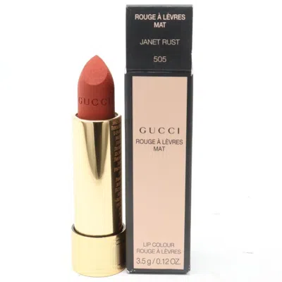 Gucci Ladies Rouge  Levres Voile Lipstick 0.12 505 Janet Rust Makeup 3616303466763 In Transparent