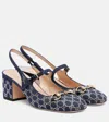 Gucci Lady Horsebit Crystal-embellished Sandals In Multi