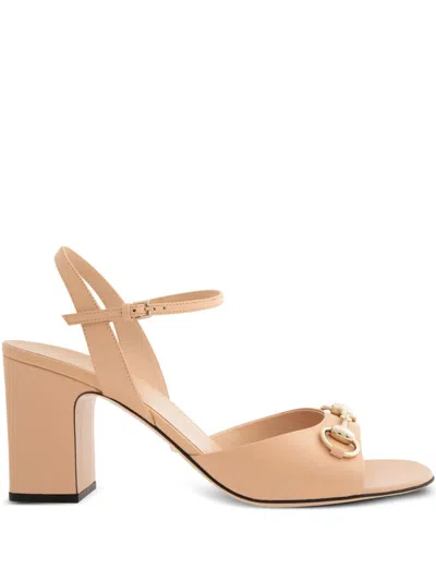 Gucci Lady Horsebit Leather Sandals