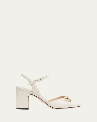 GUCCI LADY HORSEBIT LEATHER SANDALS