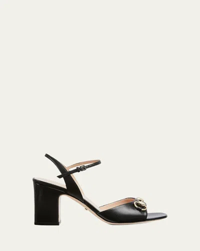 GUCCI LADY HORSEBIT LEATHER SANDALS