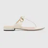 Gucci Flip-flops With Ivory Leather Clamp
