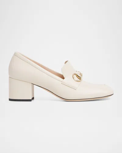 GUCCI LADY HORSEBIT NAPPA LEATHER PUMPS