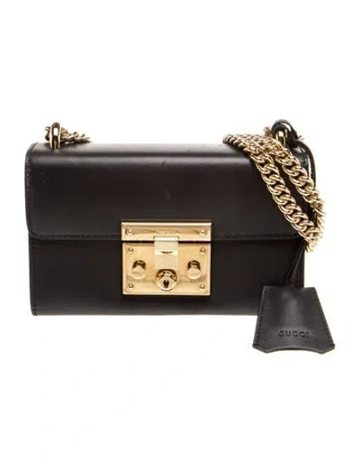 Pre-owned Gucci Lady Lock Padlock Small In Black