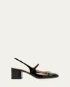 Gucci Lady Patent Bit Slingback Pumps