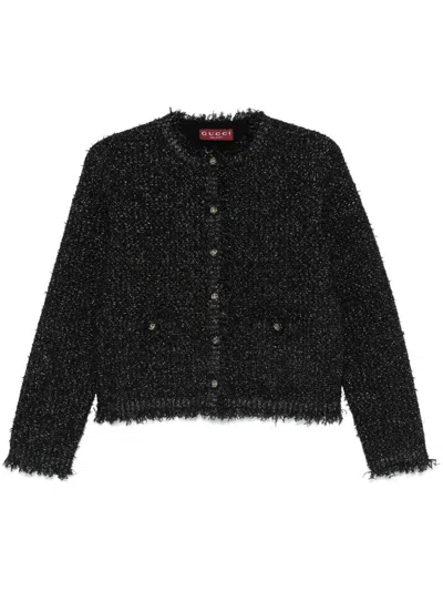 GUCCI GUCCI LAMÉ CARDIGAN