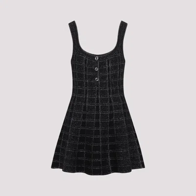 Gucci Women Checkered Dress In Black