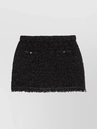 GUCCI LAMÉ FABRIC MINI SKIRT