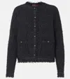 Gucci Black Crewneck Jacket With Double G Logo Buttons In Tech Fabric Woman In Black