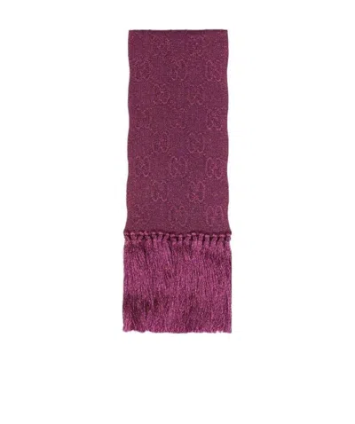 Gucci Lamé Jacquard Knit Scarf