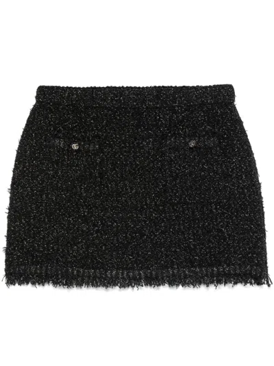 GUCCI GUCCI LAMÉ MINI SKIRT