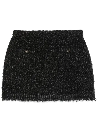 GUCCI GUCCI LAMÉ MINI SKIRT