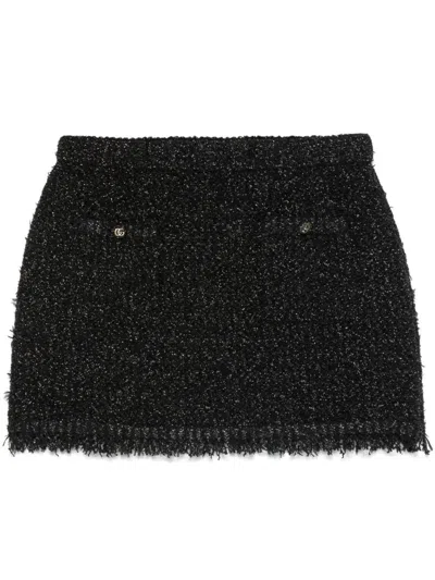 GUCCI GUCCI LAMÉ MINI SKIRT